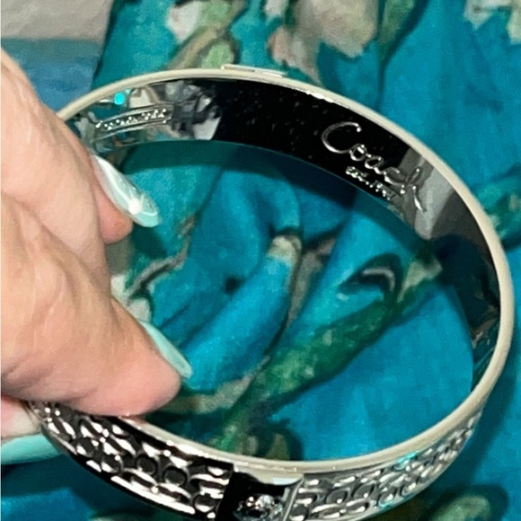 Coach Silver tone Bangle, Small - Picture 6 of 16